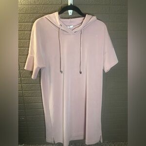 Cable & Gauge Blush Hoodie Dress